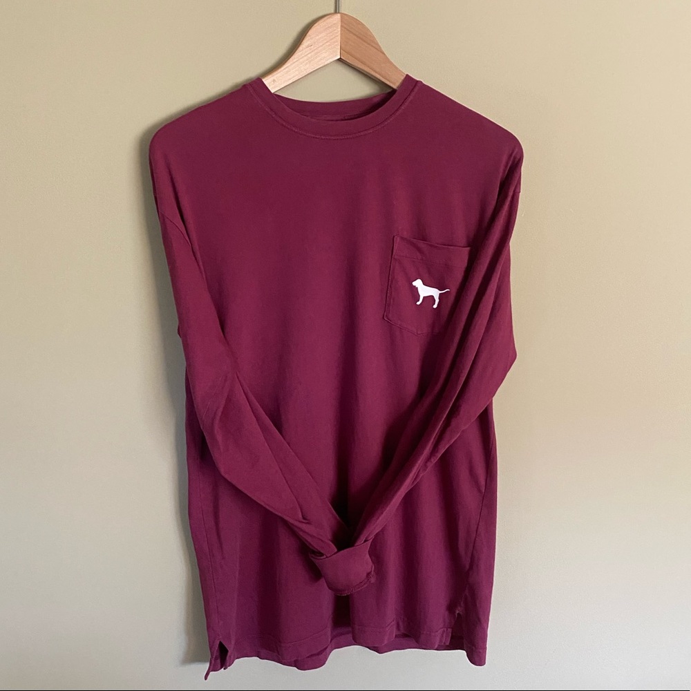 PINK Logo Long-Sleeve Tee